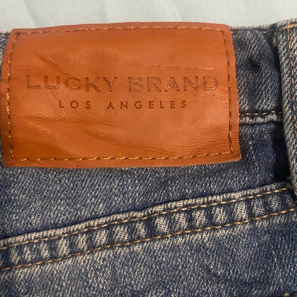 Lucky Brand Blue Jean Shorts Distressed Casual - Picture 8 of 12